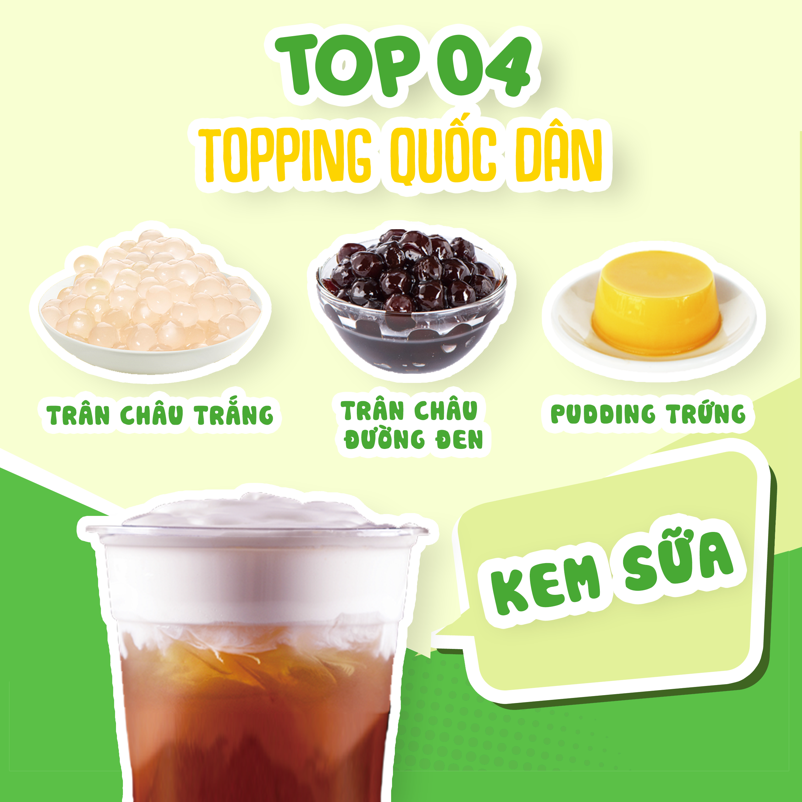 BỘ TỨ TOPPING QUỐC DÂN